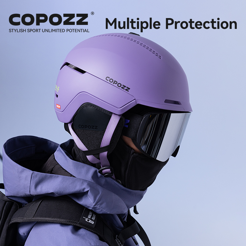 Ski Helmet With Integrated Visor - Copozz capacete de esqui de inverno,