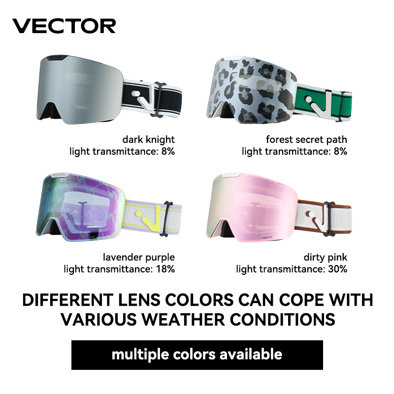 Ski Goggles Magnetic Quick Change Lens - Óculos de esqui magnéticos VECTOR com