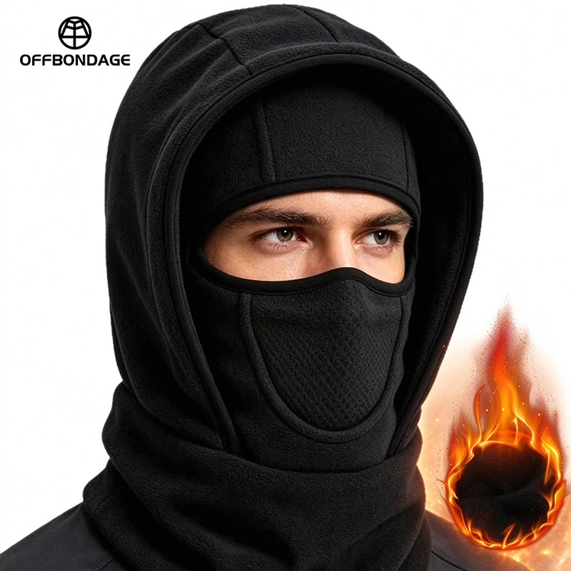 Balaclava Ski Mask Windproof Fleece - OFFBONDAGE Balaclava de Inverno Unissex com