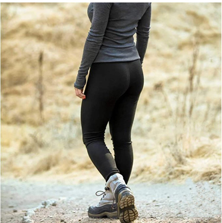 Merino Wool Base Layer Thermal Underwear - Mulheres 100% lã merino bottoms camada