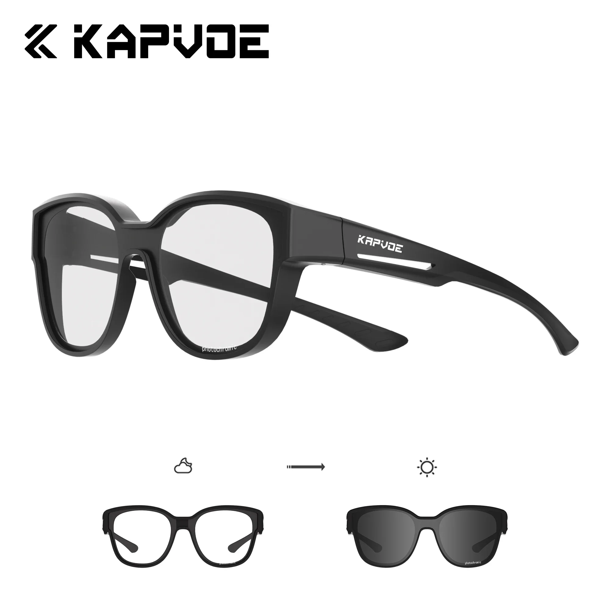 Ski Goggles Polarized Photochromic - Óculos de sol fotocromáticos polarizados Kapvoe,