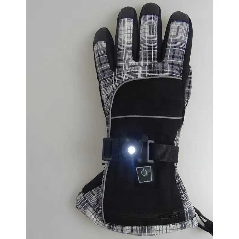 Heated Ski Gloves Battery Waterproof - Luvas de esqui de inverno, impermeáveis,