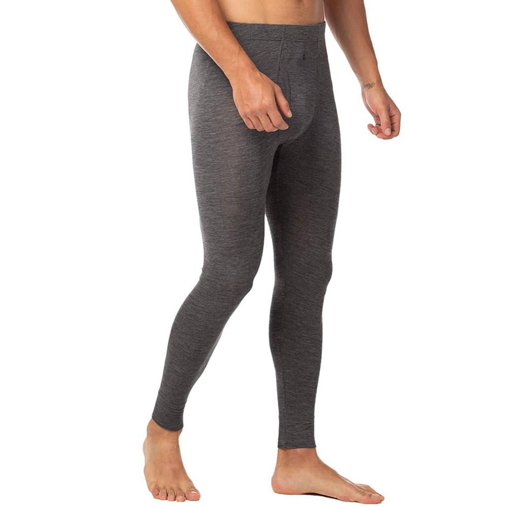 Merino Wool Base Layer Thermal Underwear - Calças Térmicas Masculinas de Lã Merino