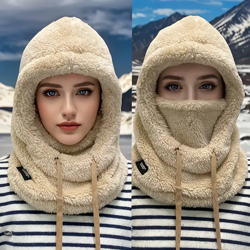 Balaclava Ski Mask Windproof Fleece - Inverno quente balaclava térmica à prova