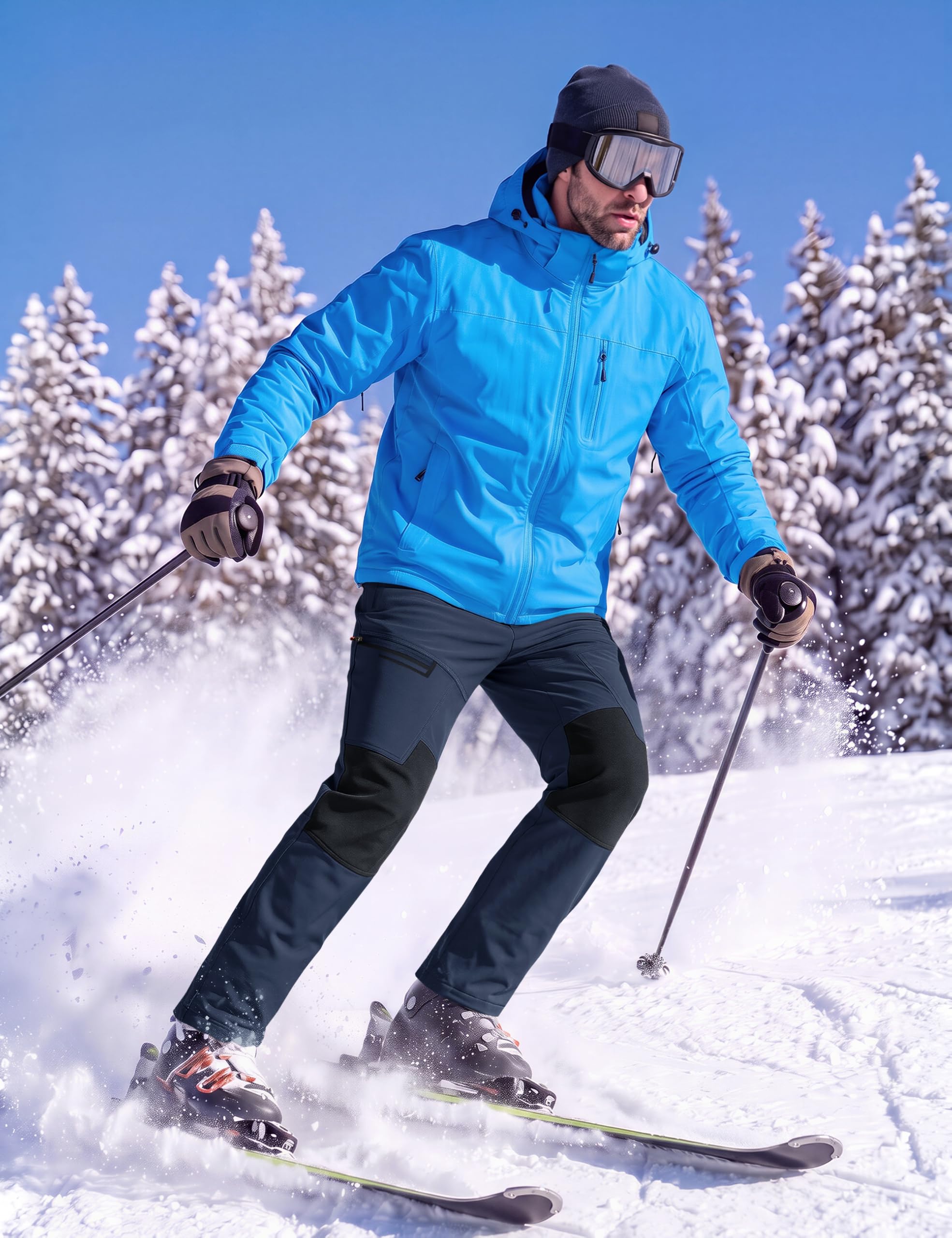 Calças de esqui impermeáveis p - Ski Pants Waterproof Insulated Winter avaliação e preço