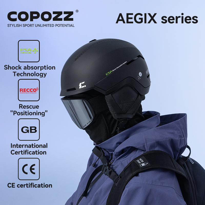 Copozz capacete de esqui de in - Ski Helmet With Integrated Visor avaliação e preço