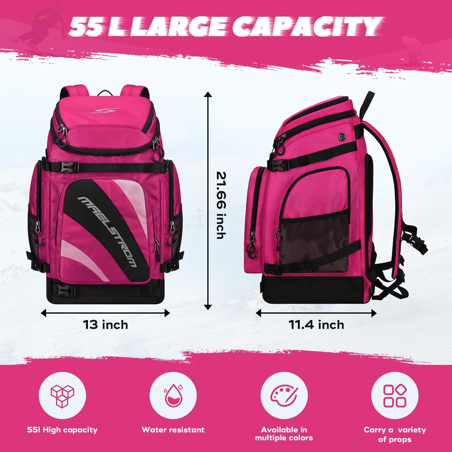 Maelstrom bolsa para bota de e - Ski Boot Bag Backpack Travel avaliação e preço