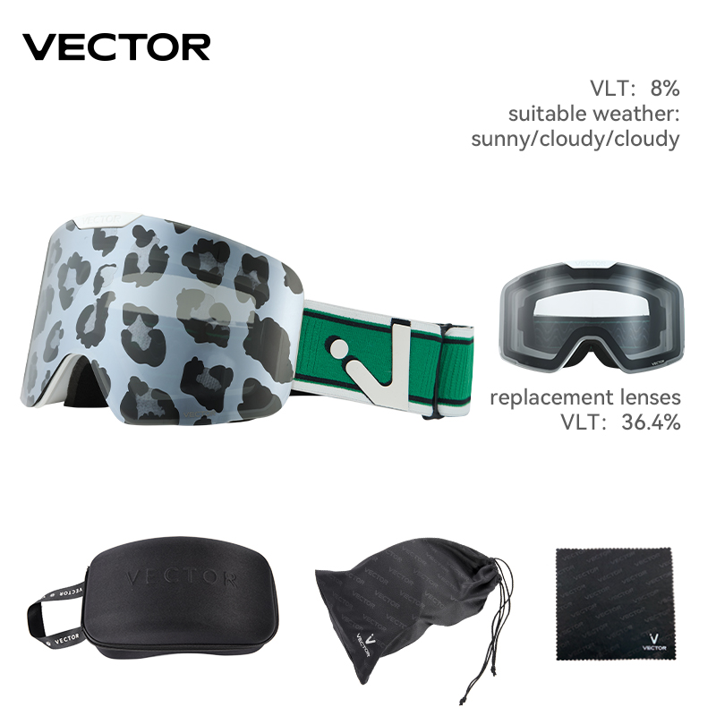Óculos de esqui magnéticos VEC - Ski Goggles Magnetic Quick Change Lens avaliação e preço