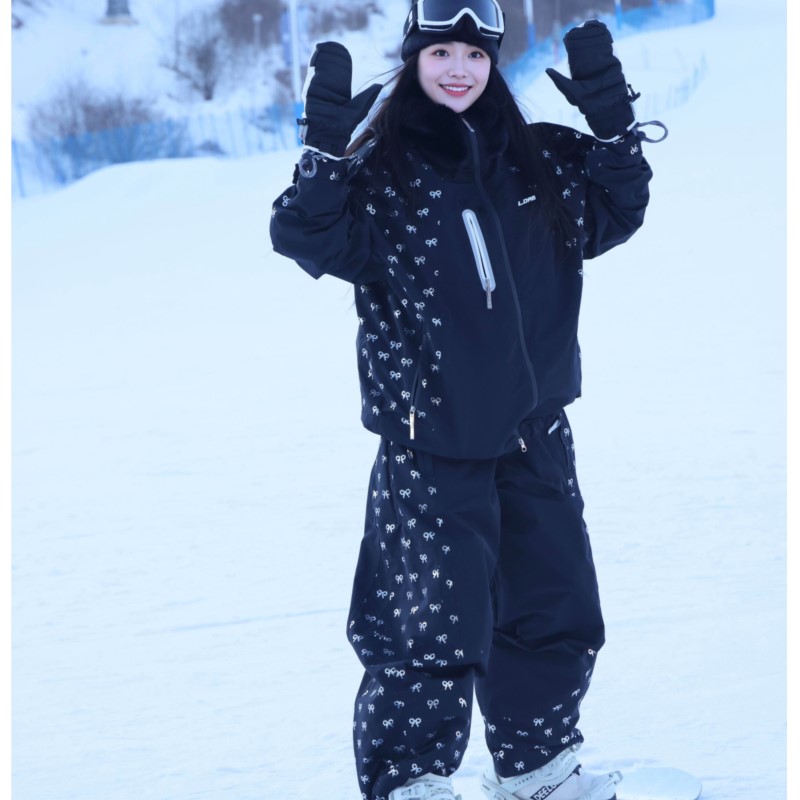 Conjunto de Jaqueta e Calças d - Ski Pants Waterproof Insulated Winter avaliação e preço