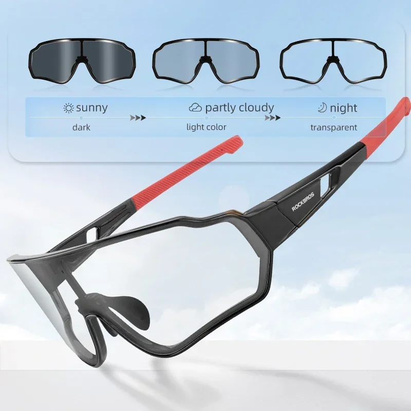 Rockbros óculos de ciclismo da - Ski Goggles Polarized Photochromic avaliação e preço
