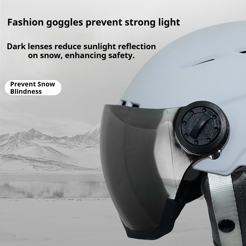 Capacete de esqui para todas a - Ski Helmet With Integrated Visor avaliação e preço