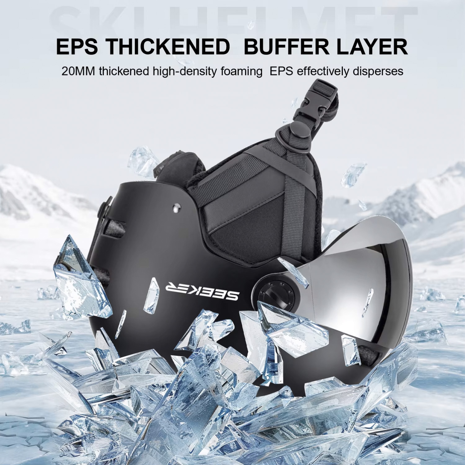 Capacetes de esqui SEEKER para - Ski Helmet With Integrated Visor avaliação e preço