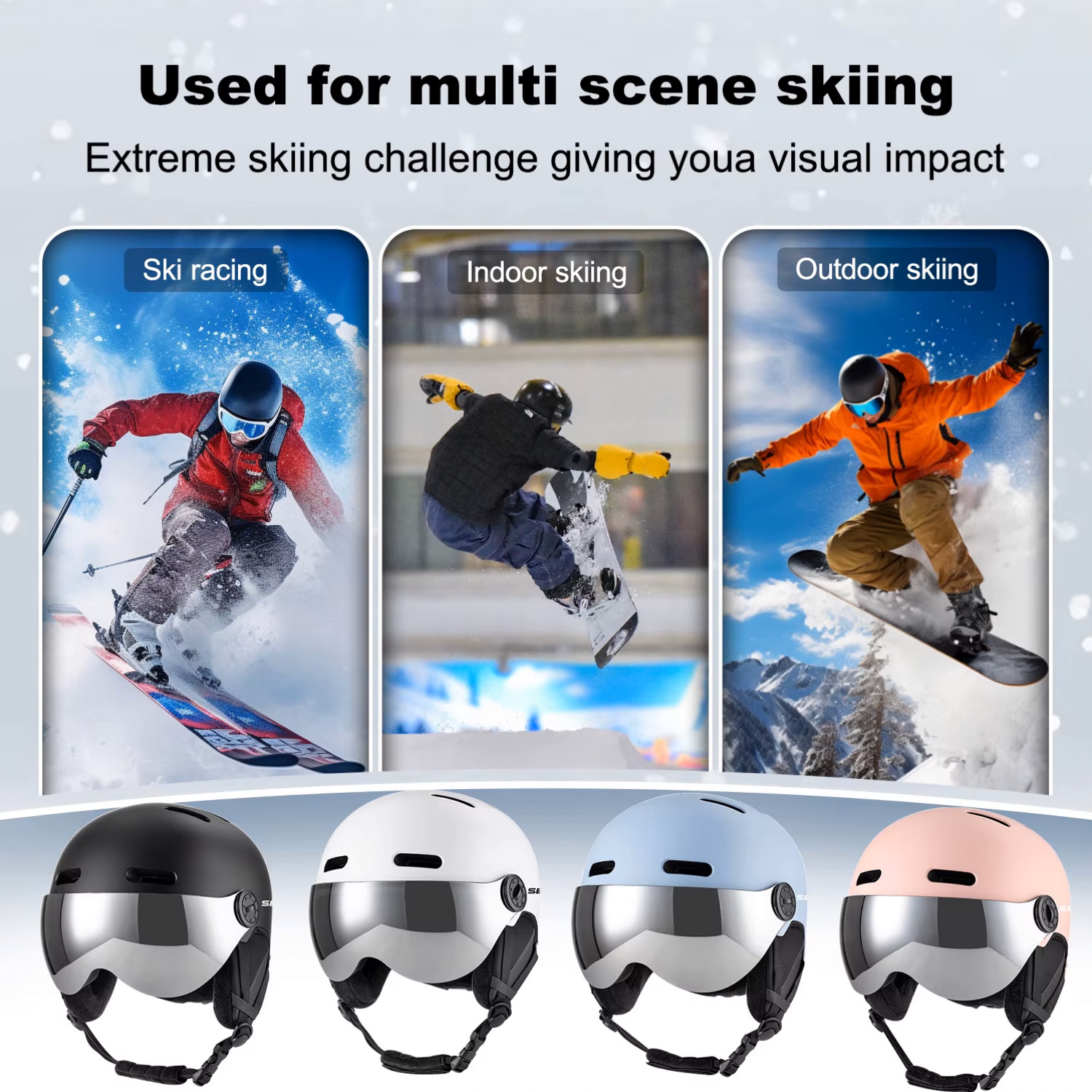 Capacetes de esqui SEEKER para - Ski Helmet With Integrated Visor avaliação e preço