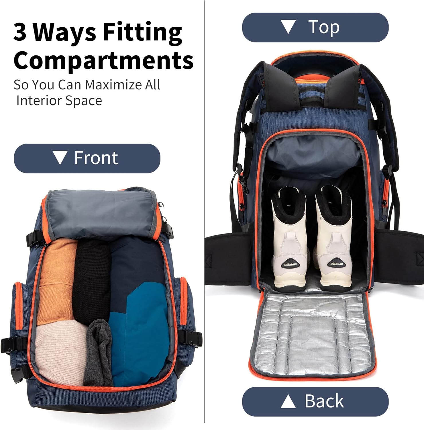 Mochila para bota de esqui, bo - Ski Boot Bag Backpack Travel avaliação e preço