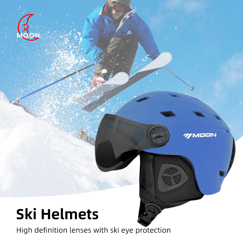 LUA-Viseira De Neve Integrada  - Ski Helmet With Integrated Visor avaliação e preço