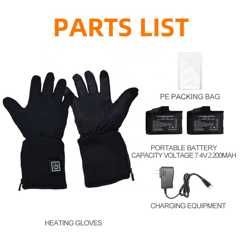 Luvas de Esqui Aquecidas Elétr - Heated Ski Gloves Battery Waterproof avaliação e preço