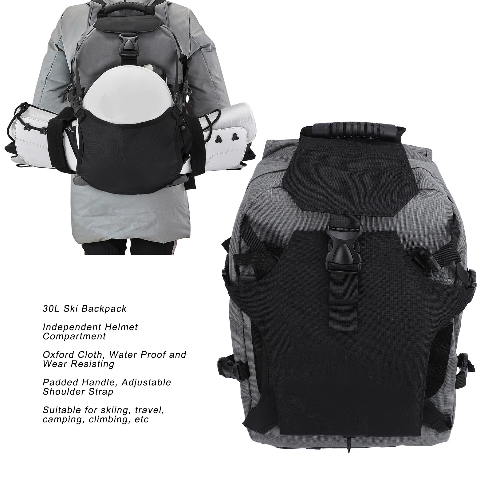 Bolsa de esqui à prova d'água  - Ski Boot Bag Backpack Travel avaliação e preço