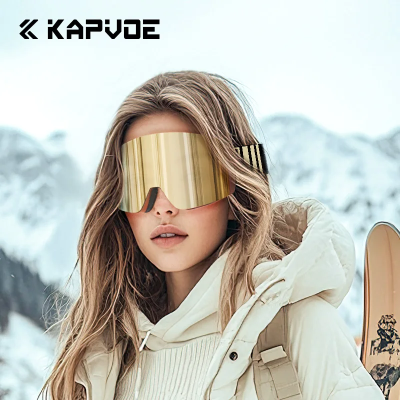 Kapvoe óculos de neve esqui sn - Ski Goggles Polarized Photochromic avaliação e preço