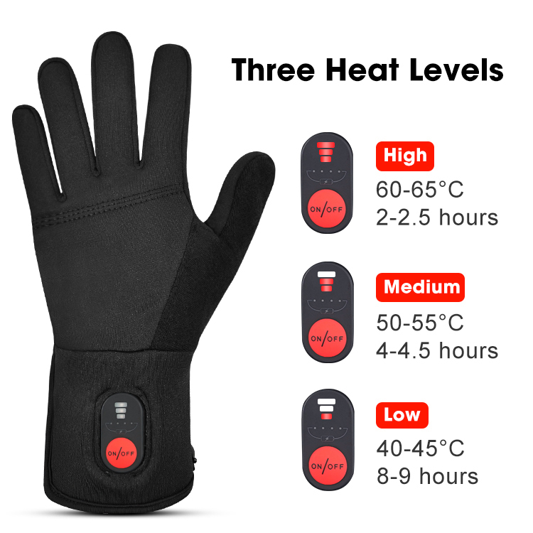 Luvas de esqui elétricas aquec - Heated Ski Gloves Battery Waterproof avaliação e preço