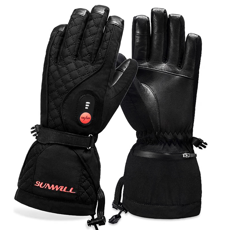 Luvas de esqui elétricas com a - Heated Ski Gloves Battery Waterproof avaliação e preço