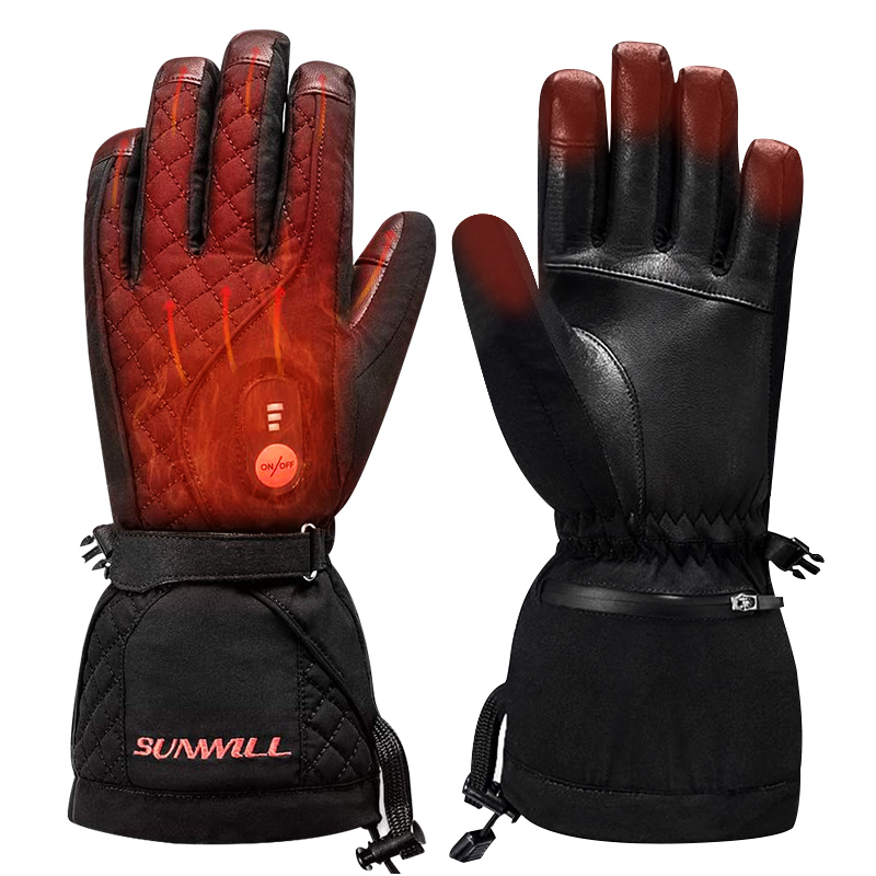 Luvas de esqui elétricas com a - Heated Ski Gloves Battery Waterproof avaliação e preço