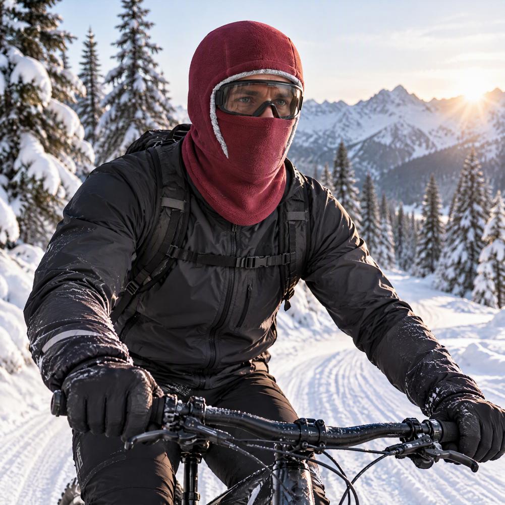 Máscara facial para ciclismo à - Balaclava Ski Mask Windproof Fleece avaliação e preço