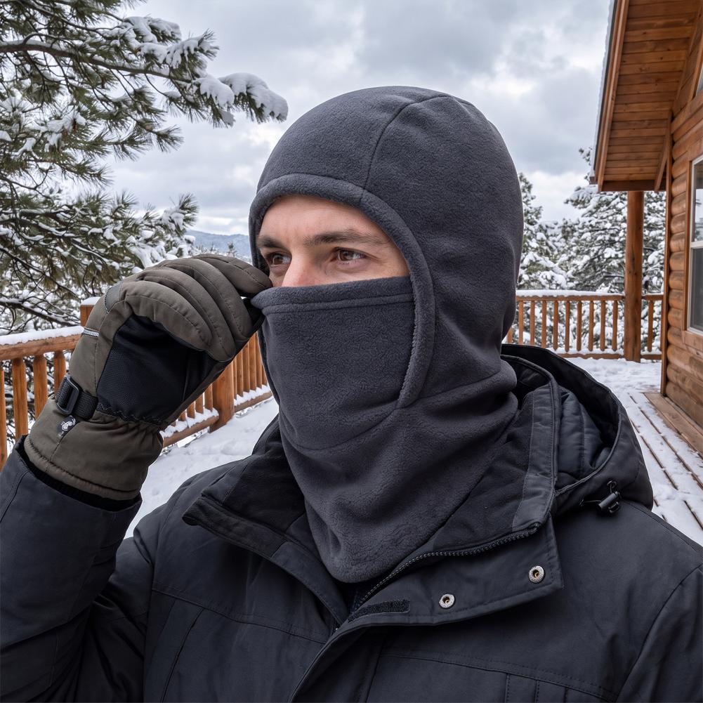 Máscara facial para ciclismo à - Balaclava Ski Mask Windproof Fleece avaliação e preço