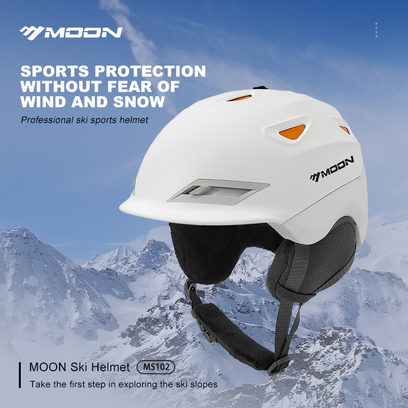 MOON-Capacete de esqui para ad - Ski Helmet With Integrated Visor avaliação e preço