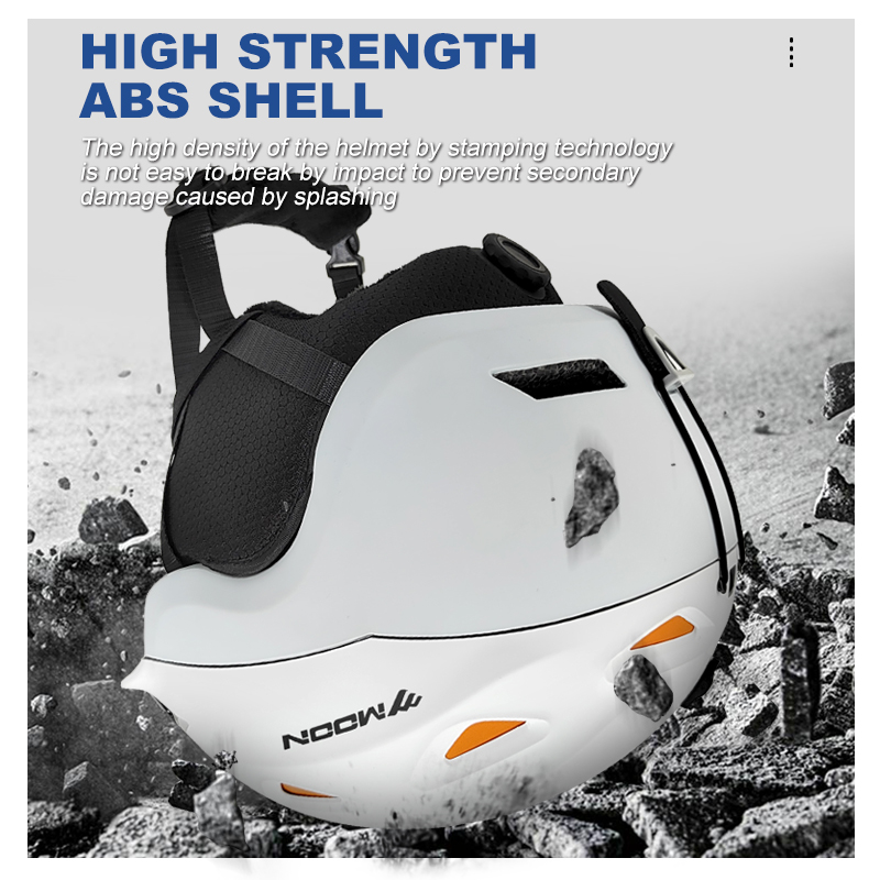 MOON-Capacete de esqui para ad - Ski Helmet With Integrated Visor avaliação e preço