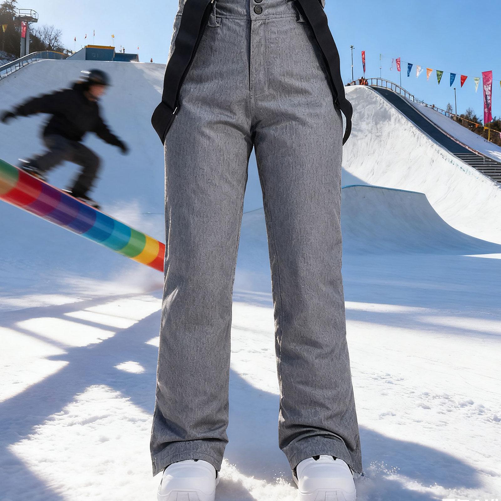 Macacão de Esqui Feminino para - Ski Pants Waterproof Insulated Winter avaliação e preço