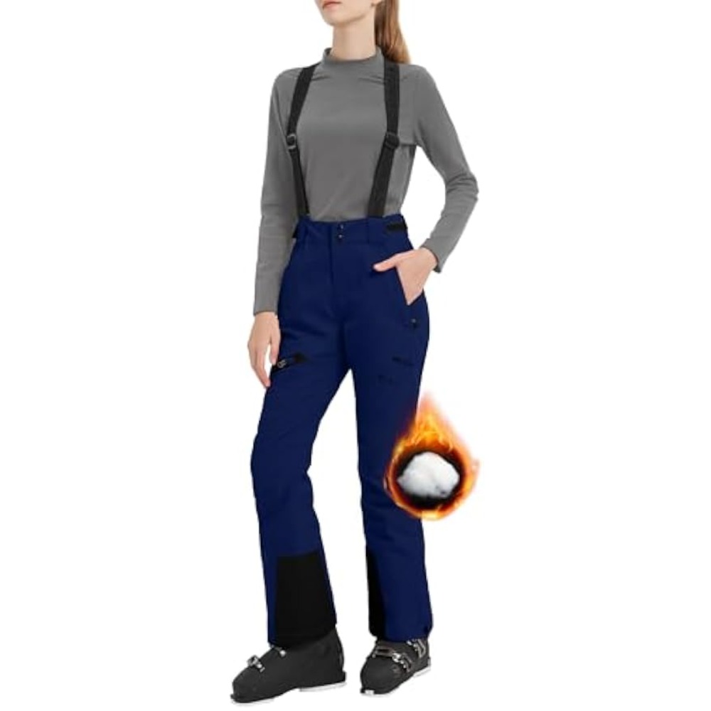 Calças de Neve Impermeáveis Fe - Ski Pants Waterproof Insulated Winter avaliação e preço