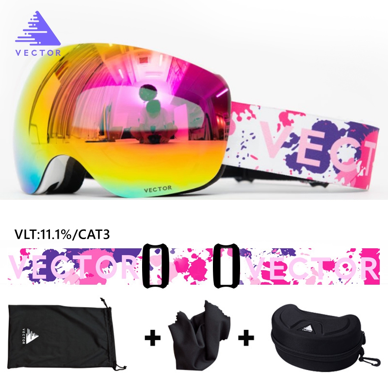Óculos de esqui magnéticos VEC - Ski Goggles Magnetic Quick Change Lens avaliação e preço