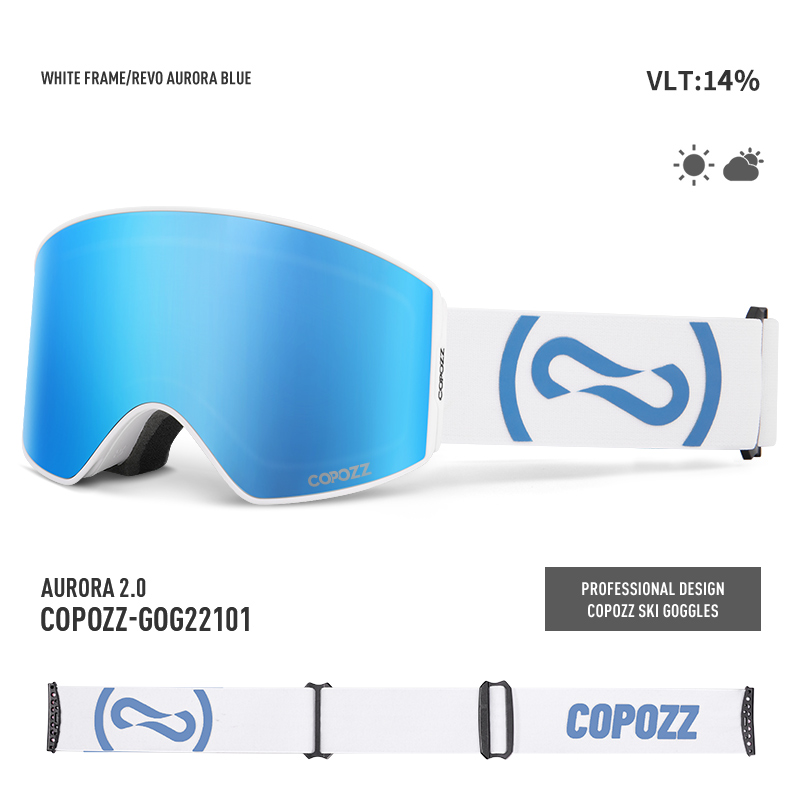 Copozz novos óculos de esqui m - Ski Goggles Magnetic Quick Change Lens avaliação e preço