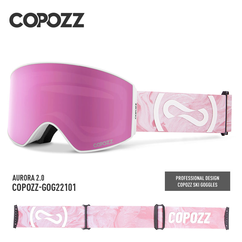 Copozz novos óculos de esqui m - Ski Goggles Magnetic Quick Change Lens avaliação e preço