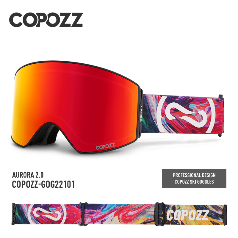 Copozz novos óculos de esqui m - Ski Goggles Magnetic Quick Change Lens avaliação e preço