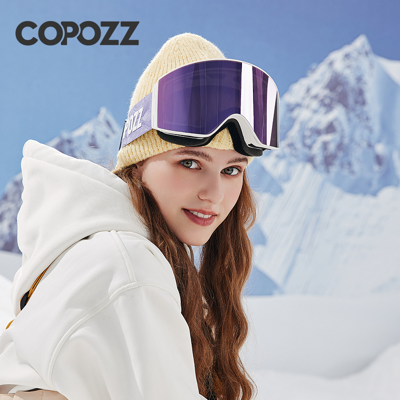 Copozz novos óculos de esqui m - Ski Goggles Magnetic Quick Change Lens avaliação e preço