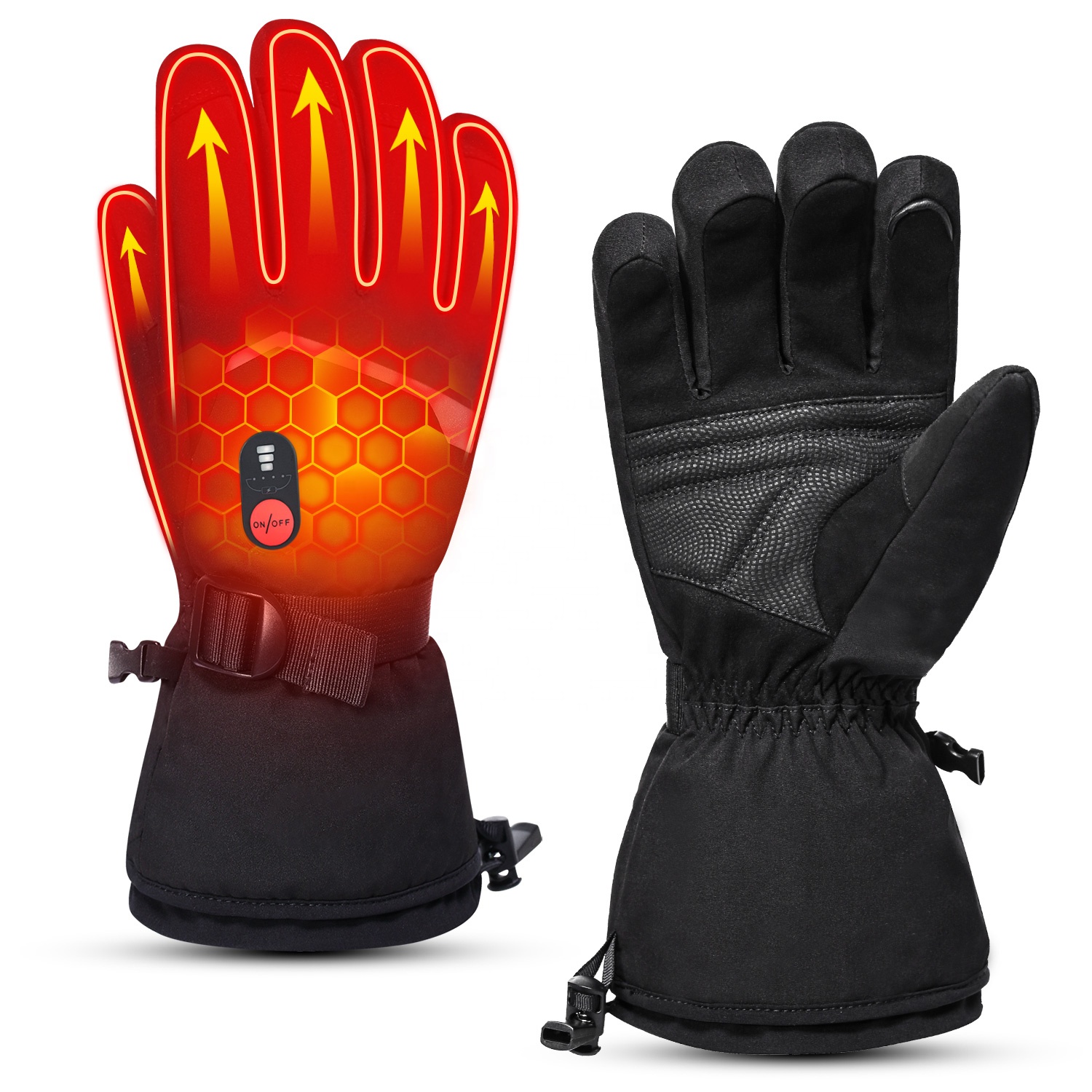 Luvas de Esqui Impermeáveis pa - Heated Ski Gloves Battery Waterproof avaliação e preço