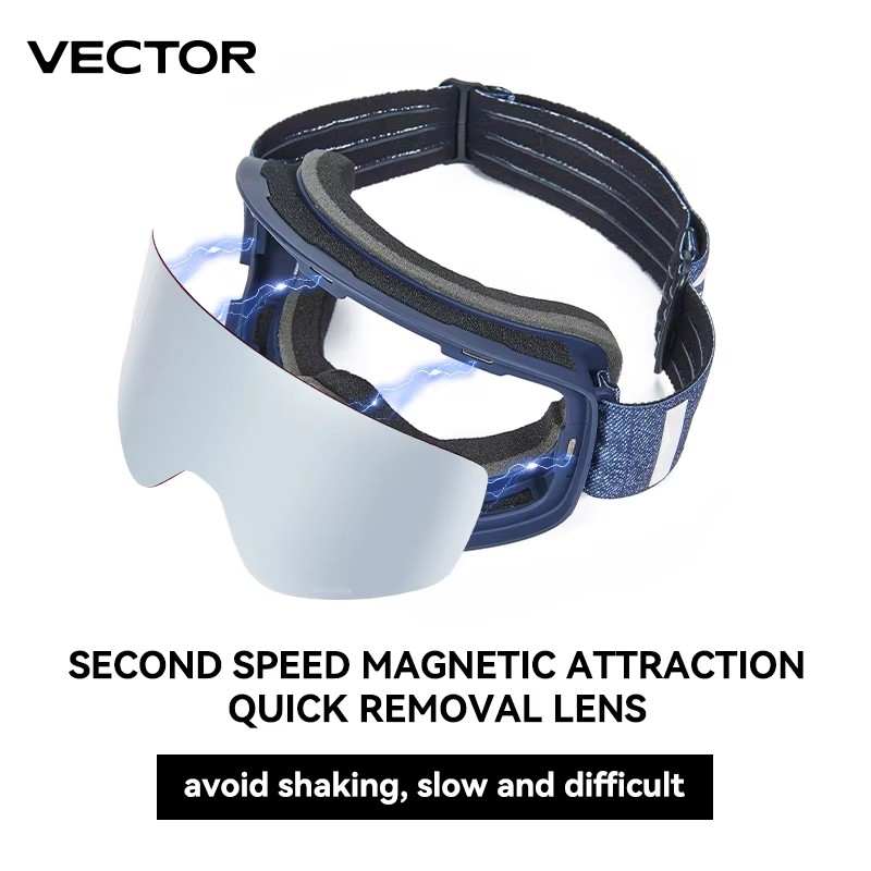 Óculos de esqui magnéticos VEC - Ski Goggles Magnetic Quick Change Lens avaliação e preço