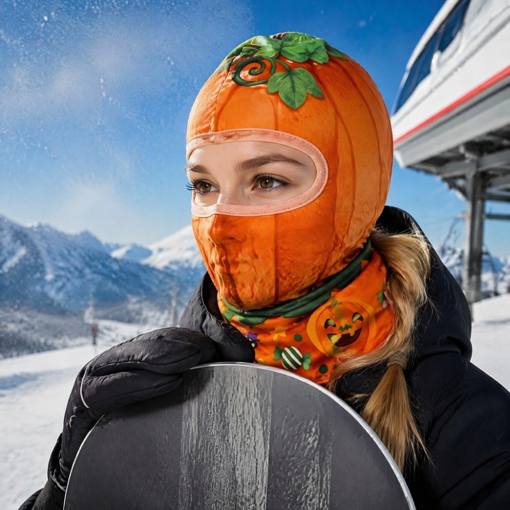 Máscara de Esqui Divertida de  - Balaclava Ski Mask Windproof Fleece avaliação e preço
