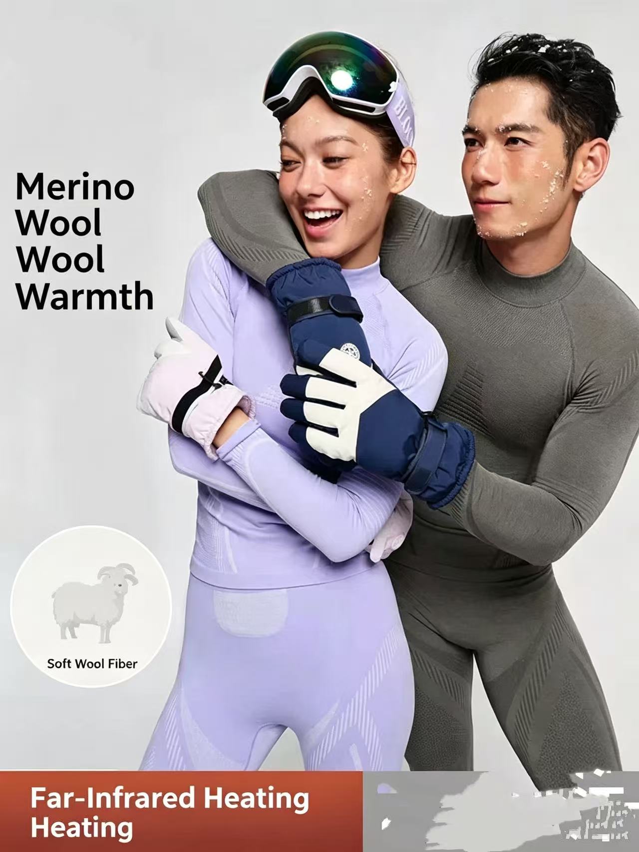 Conjunto de Roupa Térmica de L - Merino Wool Base Layer Thermal Underwear avaliação e preço
