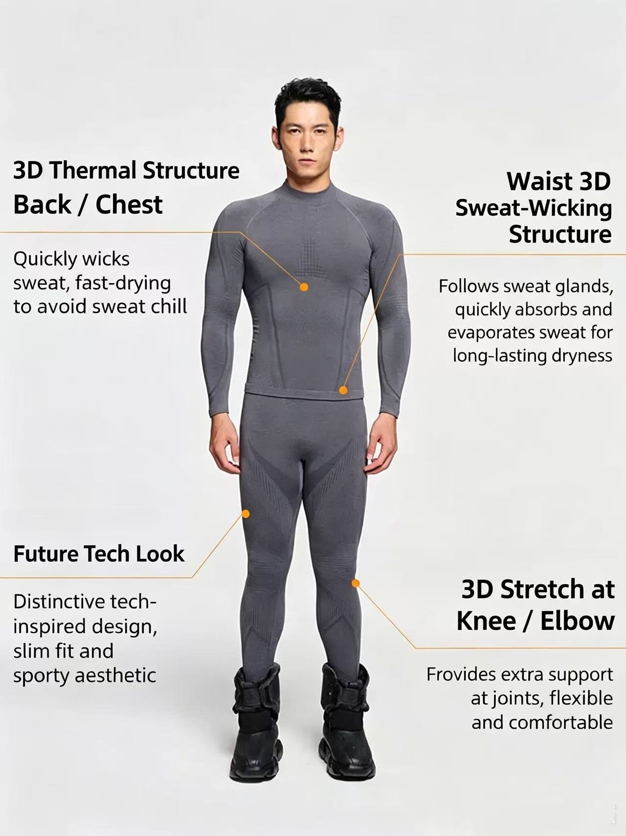 Conjunto de Roupa Térmica de L - Merino Wool Base Layer Thermal Underwear avaliação e preço