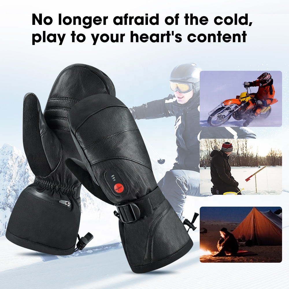 Luvas de Esqui Aquecidas Recar - Heated Ski Gloves Battery Waterproof avaliação e preço