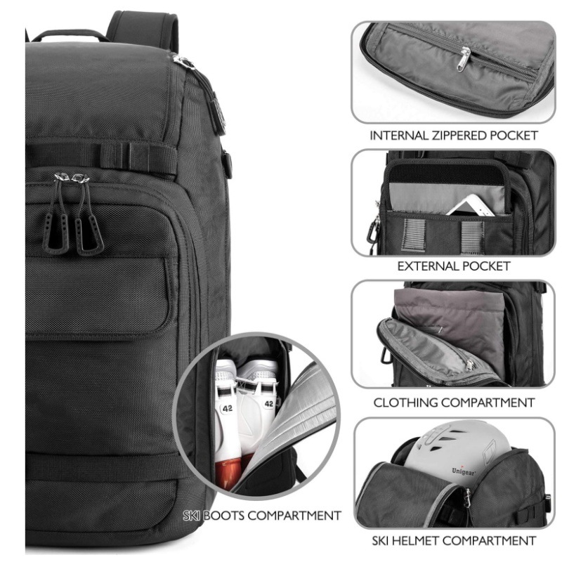 Mochila para Botas de Esqui de - Ski Boot Bag Backpack Travel avaliação e preço