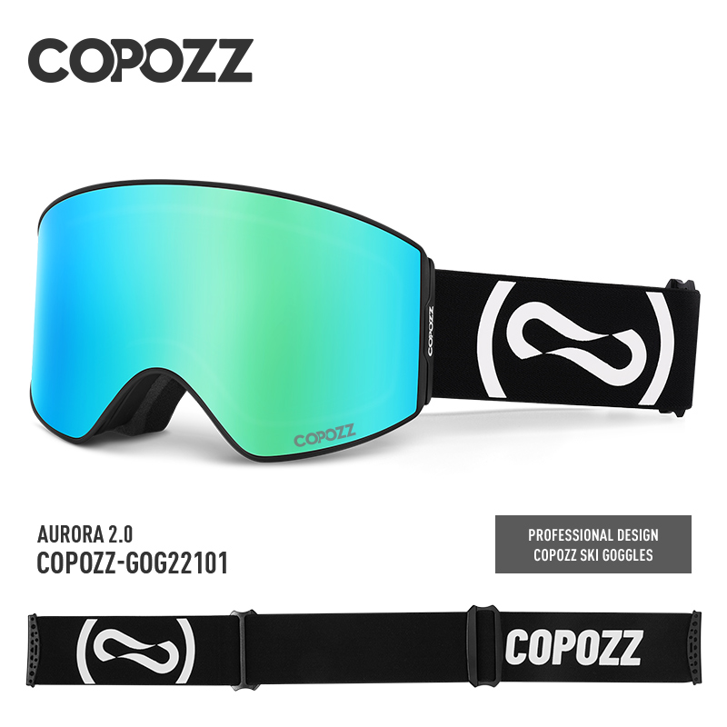 Copozz óculos de esqui profiss - Ski Goggles Magnetic Quick Change Lens avaliação e preço