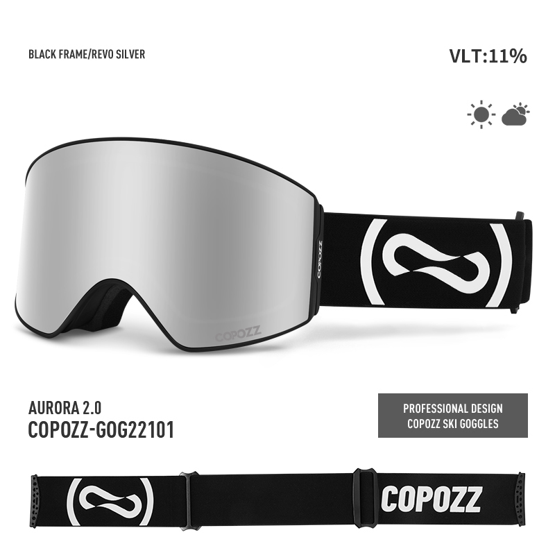 Copozz óculos de esqui profiss - Ski Goggles Magnetic Quick Change Lens avaliação e preço