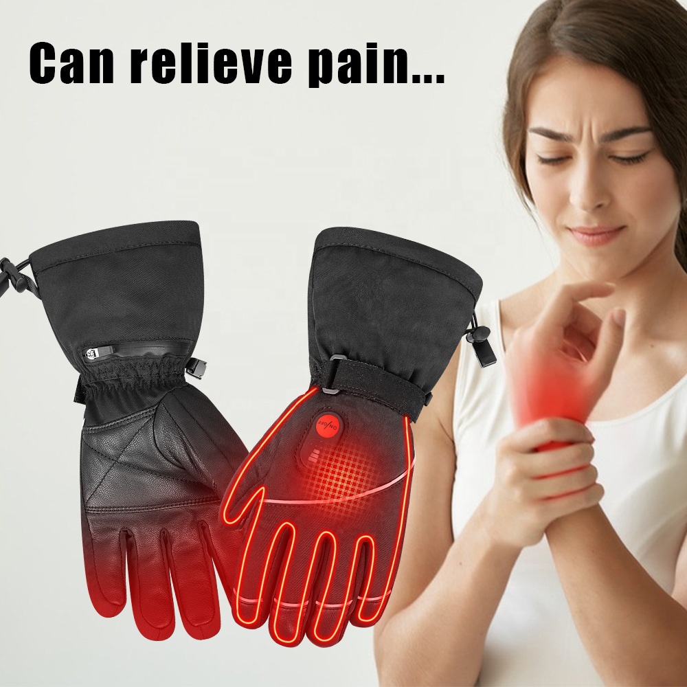 Luvas de Esqui Personalizadas  - Heated Ski Gloves Battery Waterproof avaliação e preço