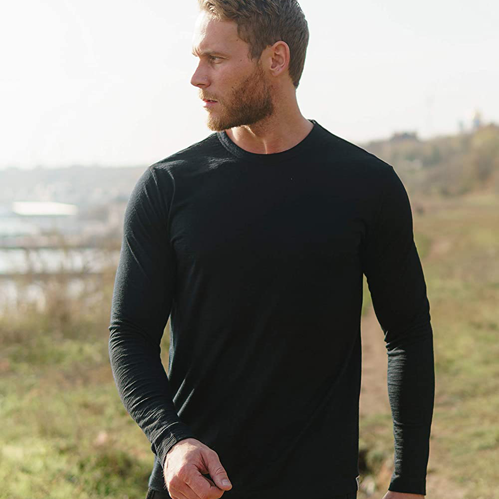 Camiseta Térmica Masculina 100 - Merino Wool Base Layer Thermal Underwear avaliação e preço