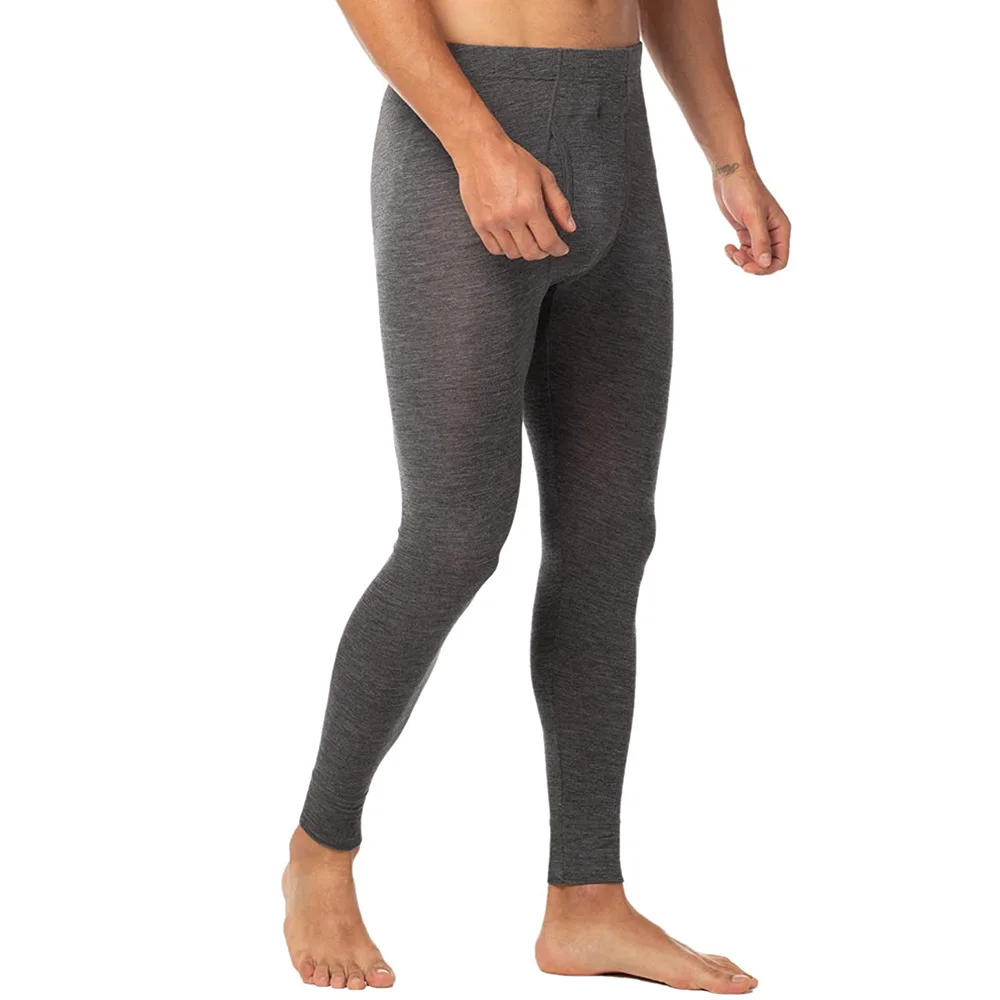 100% lã merino masculino longo - Merino Wool Base Layer Thermal Underwear avaliação e preço