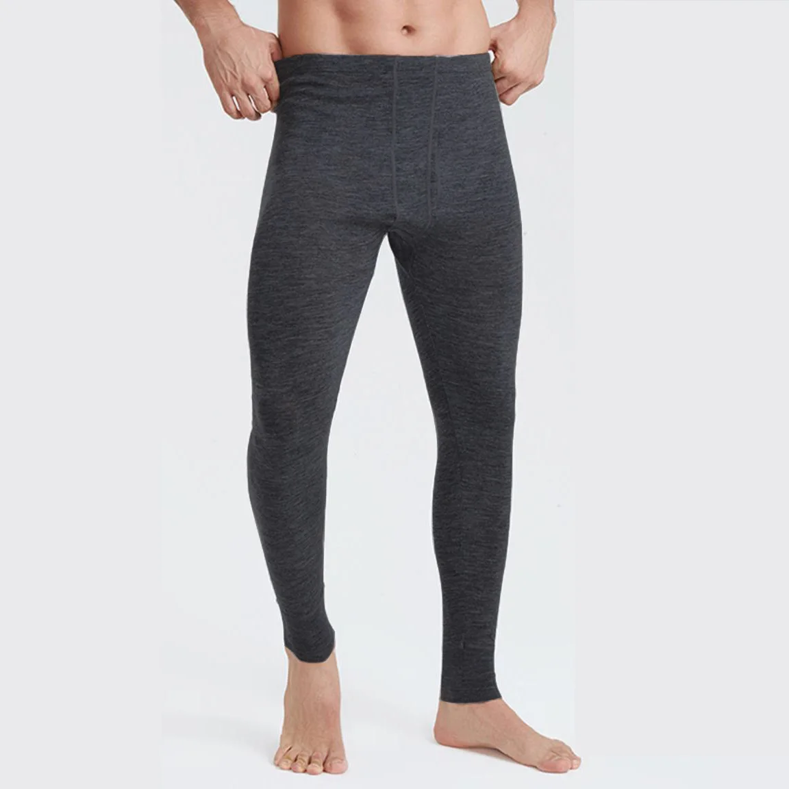 100% lã merino masculino longo - Merino Wool Base Layer Thermal Underwear avaliação e preço