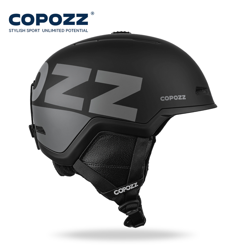 Copozz capacete de esqui meio  - Ski Helmet With Integrated Visor avaliação e preço